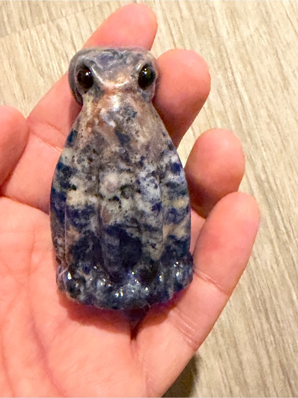 Sodalite Octopus Crystal Carving